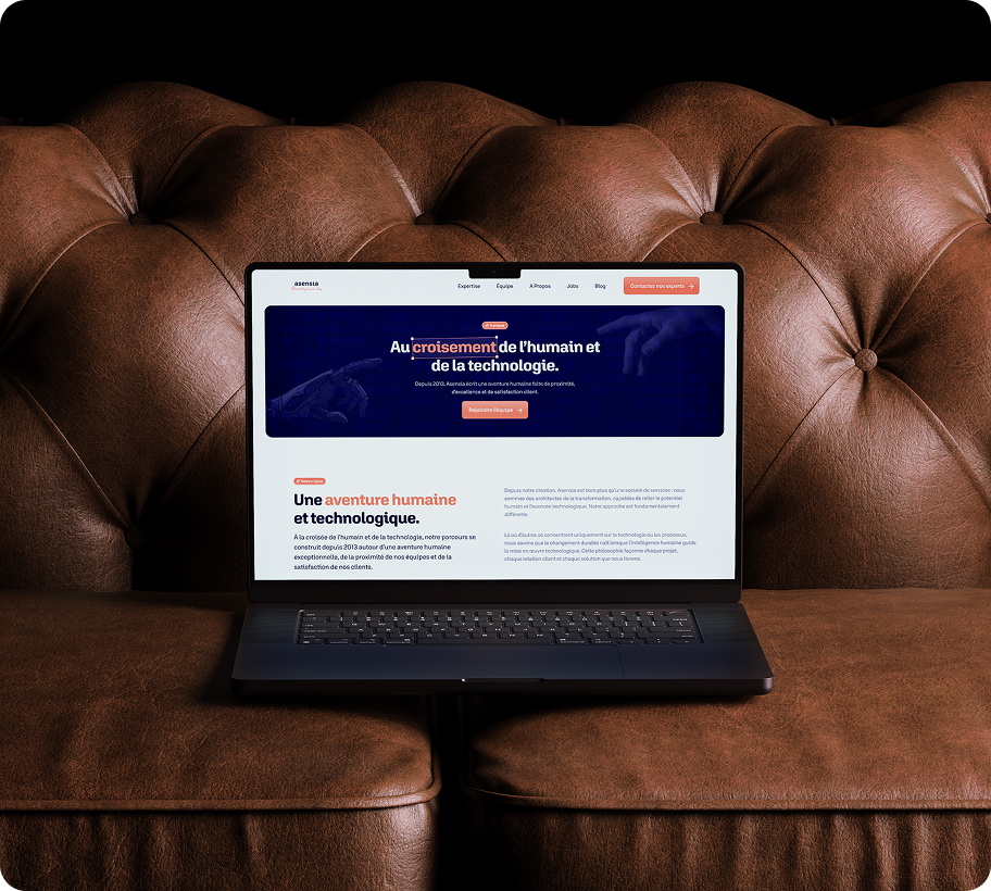 Asensia — Digital Foundations, UX architecture, case study by LostWoods Luxembourg