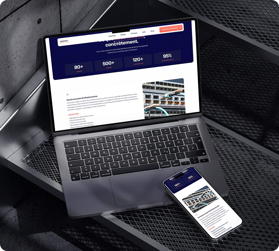 Asensia — Digital Foundations, UX architecture, case study by LostWoods Luxembourg
